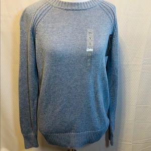 Kim Rogers blue sweater